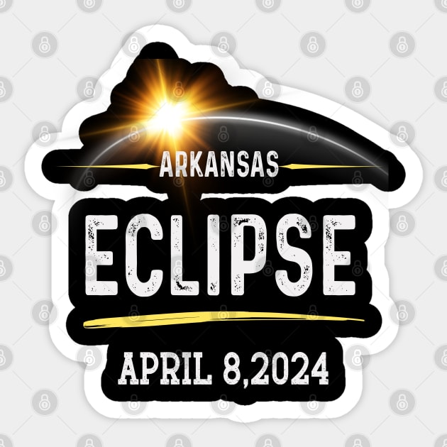 2024 Solar Eclipse arkansas USA Totality Sticker by Peter smith